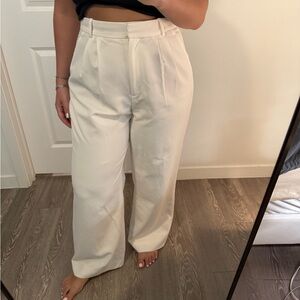 Abercrombie & Fitch White Wide Leg Pants & Jumpsuits Collection
